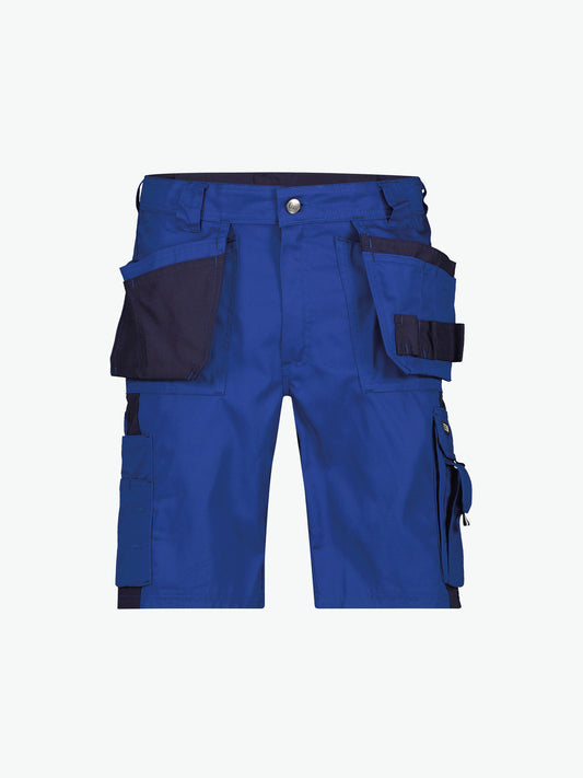 Dassy Monza Tweekleurige holsterzakkenshort - Korenblauw/Marineblauw Korte Werkbroek Dassy