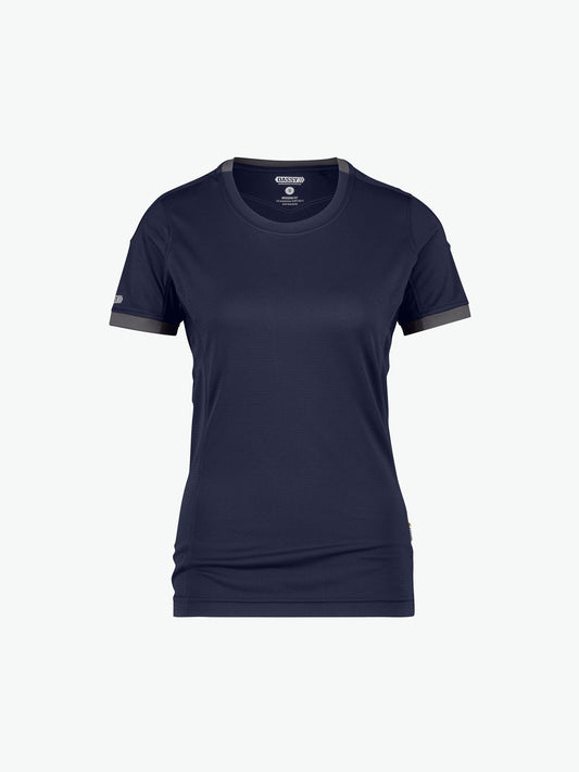 Dassy Nexus Women T-shirt voor dames - Nachtblauw/Antracietgrijs Werkshirt Dames Dassy