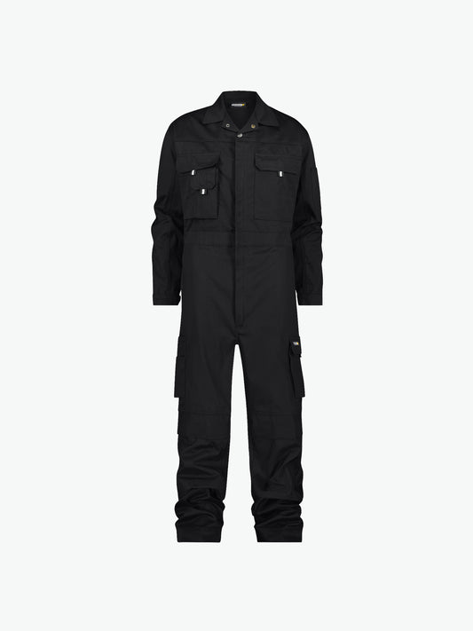 Dassy Nimes Katoen Overall met kniezakken - Zwart Werkbroek Dassy