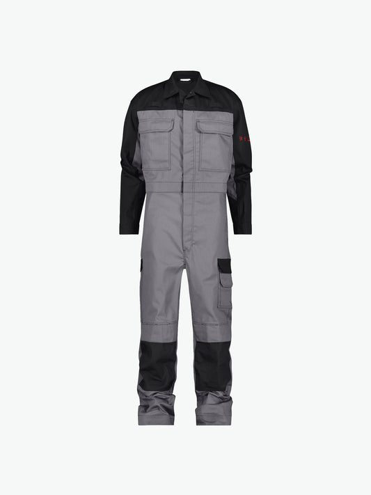 Dassy Niort Multinorm overall met kniezakken - Grafietgrijs/Zwart Werkbroek Dassy