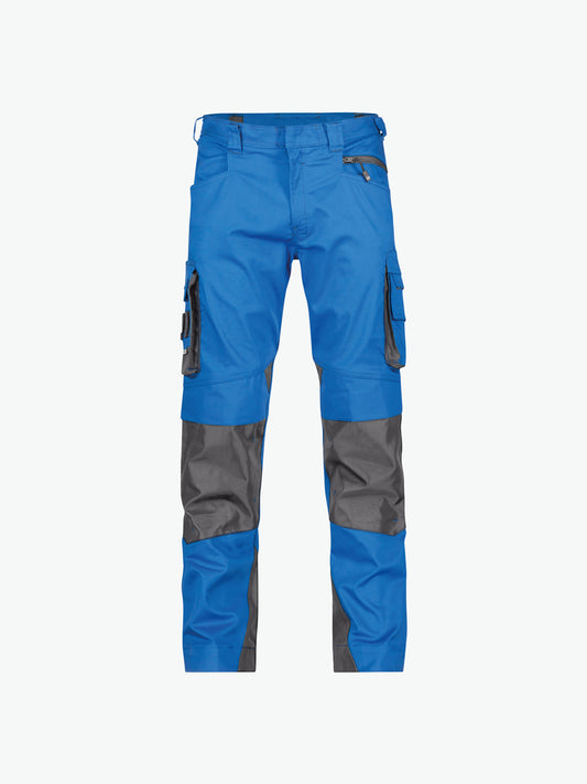 Dassy Nova Werkbroek met kniezakken - Azuurblauw/Antracietgrijs Werkbroek Dassy