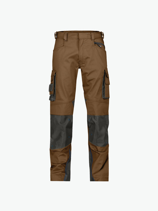 Dassy Nova Werkbroek met kniezakken - Leembruin/Antracietgrijs Werkbroek Dassy