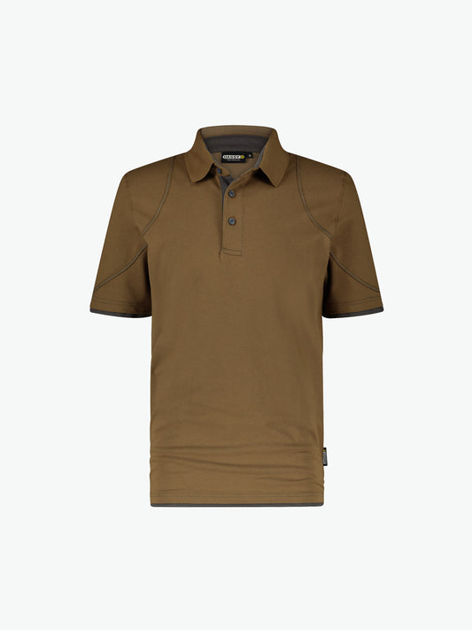 Dassy Orbital Polo - Leembruin/Antracietgrijs Werkpolo Dassy