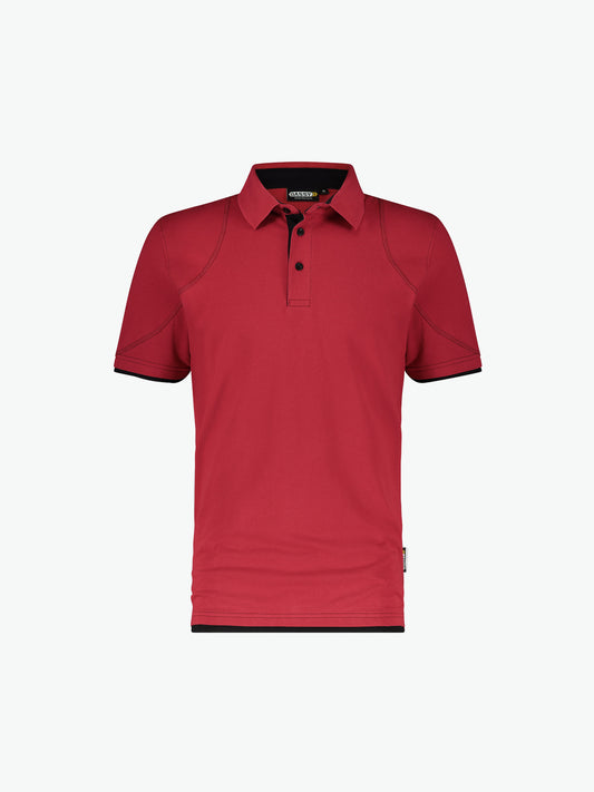 Dassy Orbital Polo - Rood/Zwart Werkpolo Dassy