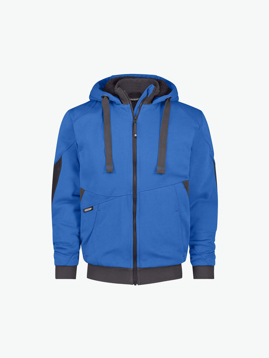 Dassy Pulse Sweatshirtjas - Azuurblauw/Antracietgrijs Werkjas Dassy