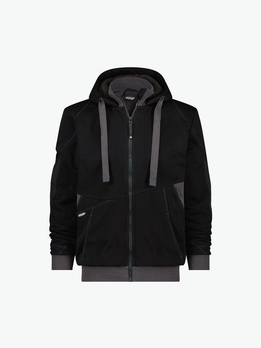 Dassy Pulse Sweatshirtjas - Zwart/Antracietgrijs Werkjas Dassy