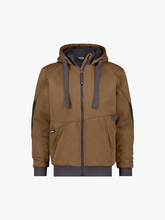Dassy Pulse Sweatshirtjas - Leembruin/Antracietgrijs Werkjas Dassy