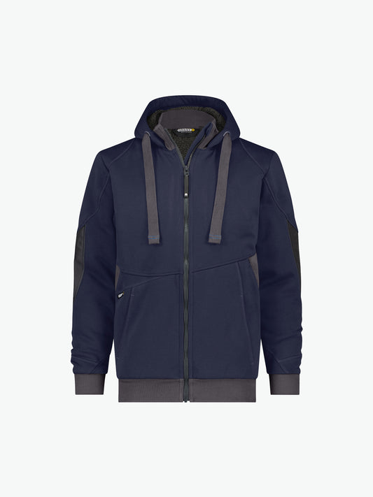 Dassy Pulse Sweatshirtjas - Nachtblauw/Antracietgrijs Werkjas Dassy