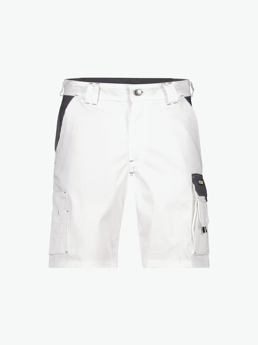 Dassy Roma Tweekleurige werkshort - Wit/Cementgrijs Korte Werkbroek Dassy