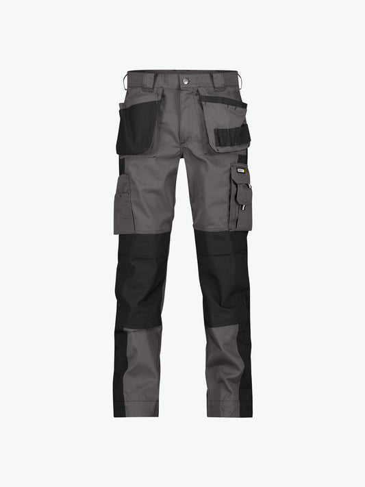 Dassy Seattle Tweekleurige holsterzakkenbroek met kniezakken - Cementgrijs/Zwart Werkbroek Dassy