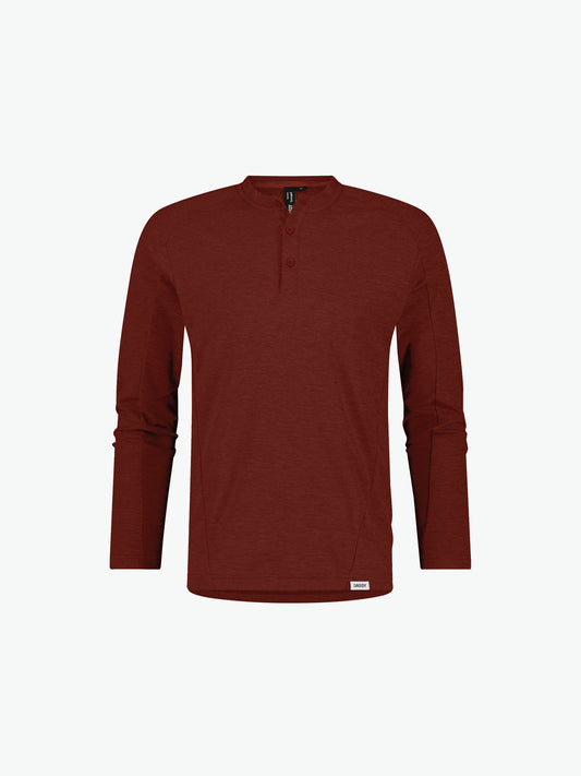 Dassy Serengeti Henley - Baksteenrood Werkshirt Dassy