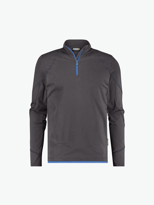 Dassy Sonic T-shirt met lange mouwen - Antracietgrijs/Azuurblauw Werkshirt Dassy
