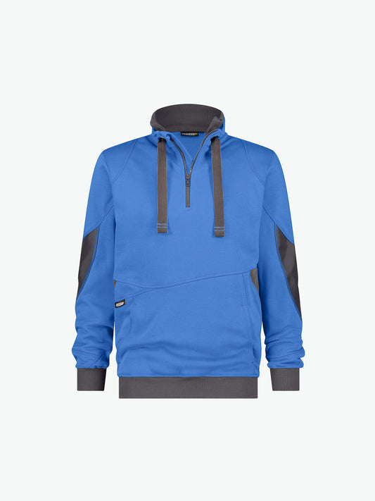 Dassy Stellar Sweater - Azuurblauw/Antracietgrijs Werksweater Dassy