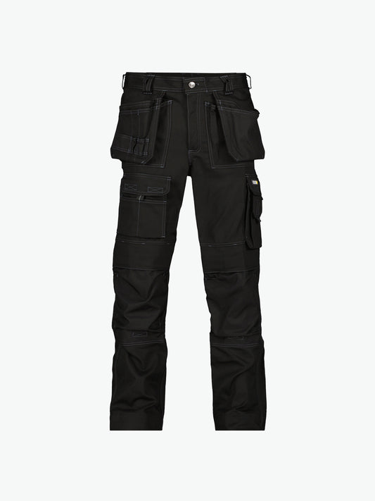 Dassy Texas Canvas holsterzakkenbroek met kniezakken - Zwart Werkbroek Dassy