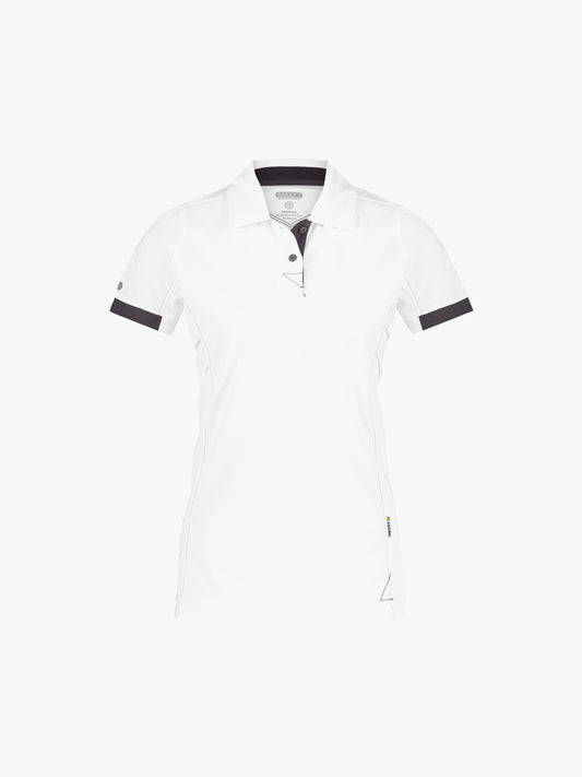 Dassy Traxion Women Polo voor dames - Wit/Antracietgrijs Werkpolo Dames Dassy