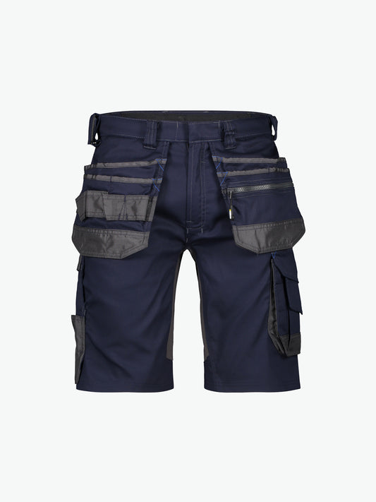 Dassy Trix Holsterzakkenshort met stretch - Nachtblauw/Antracietgrijs Korte Werkbroek Dassy