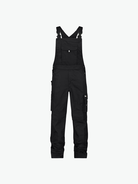 Dassy Ventura Bretelbroek met kniezakken - Zwart Werkbroek Dassy