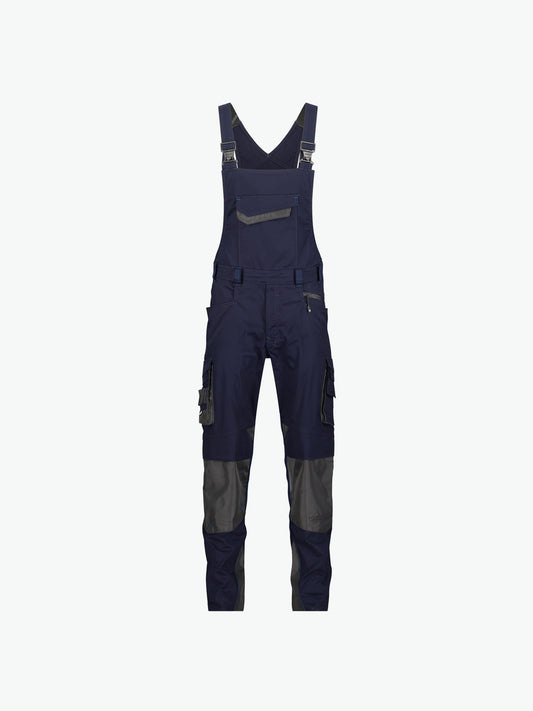 Dassy Voltic Bretelbroek met kniezakken - Nachtblauw/Antracietgrijs Werkbroek Dassy