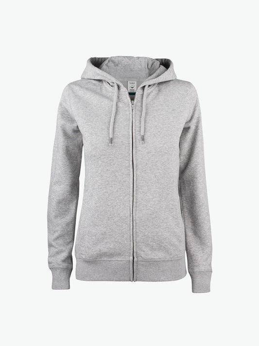 Clique Premium OC Hoody FZ Women - Grijsmelange Hoodie Clique XS