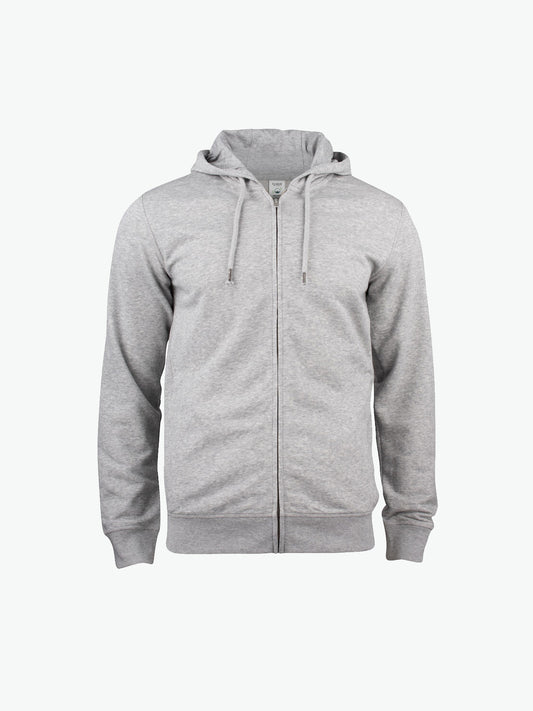 Clique Premium OC Hoody FZ - Grijsmelange Hoodie Clique XS
