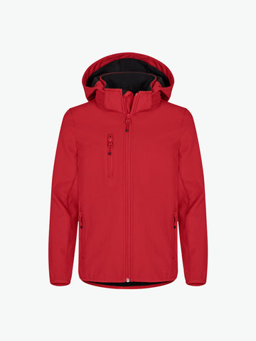 Clique Classic Softshell Jkt Junior - Rood Softshell Jas Clique 110/120