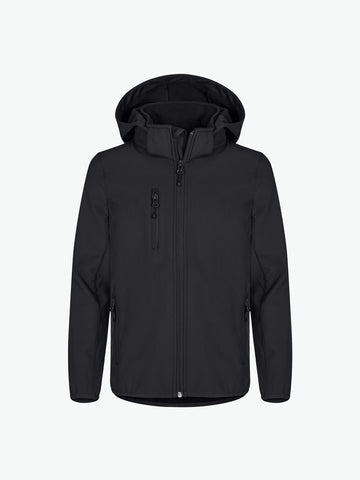 Clique Classic Softshell Jkt Junior - Zwart Softshell Jas Clique 110/120
