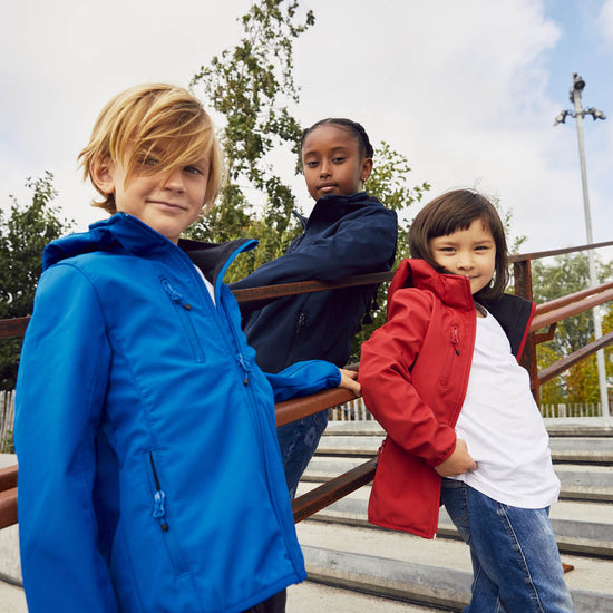 Clique Classic Softshell Jkt Junior - Kobalt Softshell Jas Clique