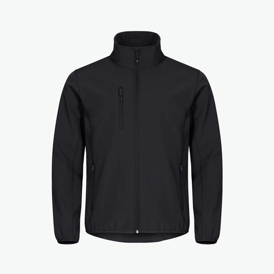 Clique Classic Softshell Jacket - Zwart Softshell Jas Clique XS