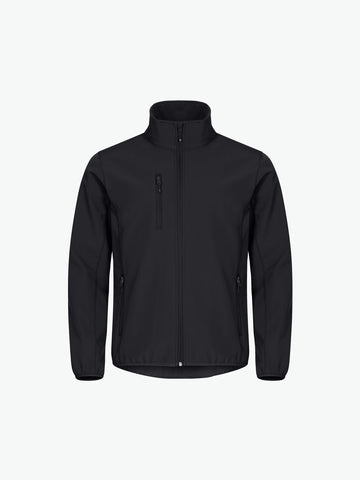 Clique Classic Softshell Jacket - Zwart Softshell Jas Clique XS
