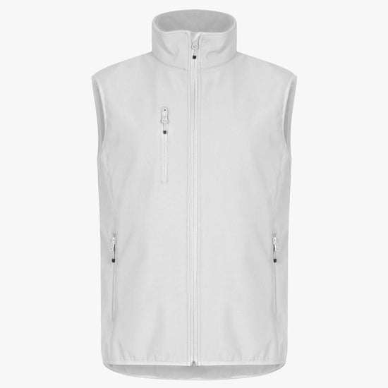 Clique Classic Softshell Vest - Wit Softshell Jas Clique XS