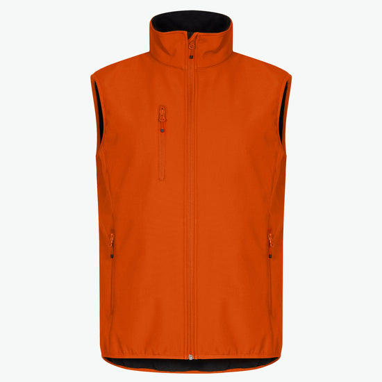Clique Classic Softshell Vest - Diep Oranje Softshell Jas Clique XS