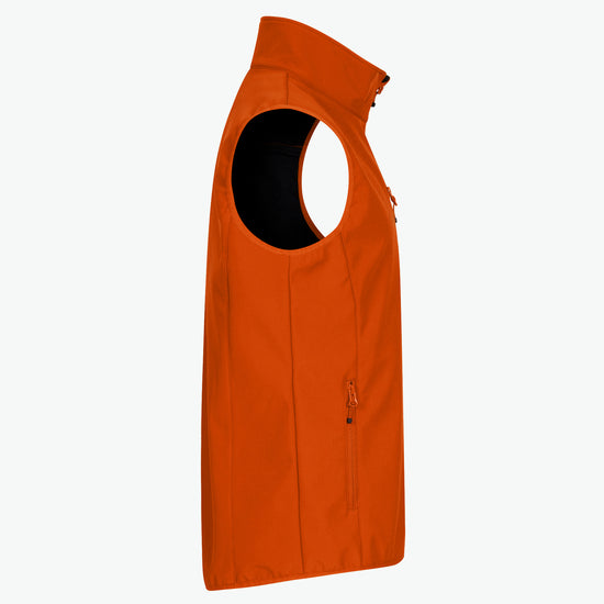 Clique Classic Softshell Vest - Diep Oranje Softshell Jas Clique