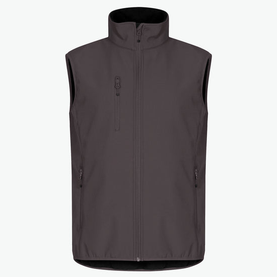 Clique Classic Softshell Vest - Donkergrijs Softshell Jas Clique XS