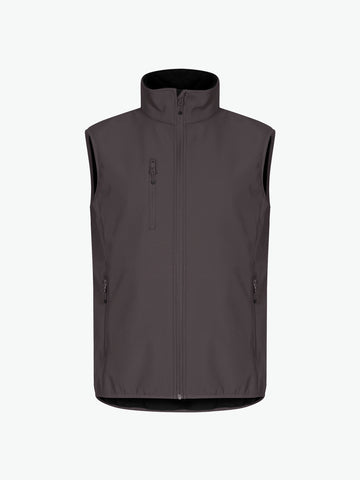 Clique Classic Softshell Vest - Donkergrijs Softshell Jas Clique XS