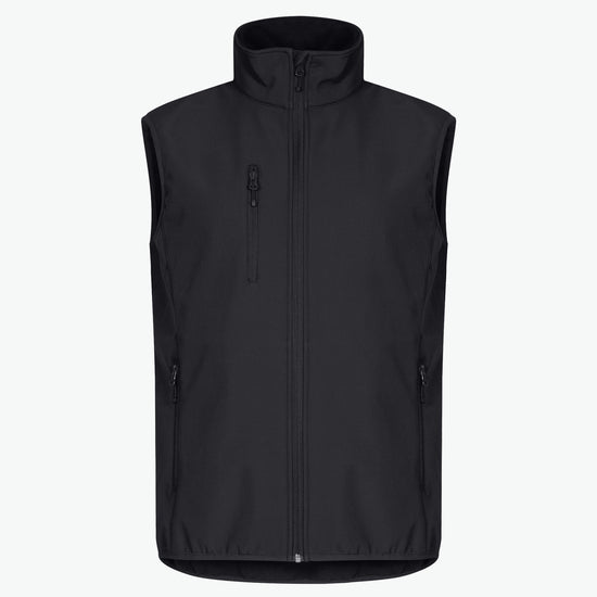 Clique Classic Softshell Vest - Zwart Softshell Jas Clique XS