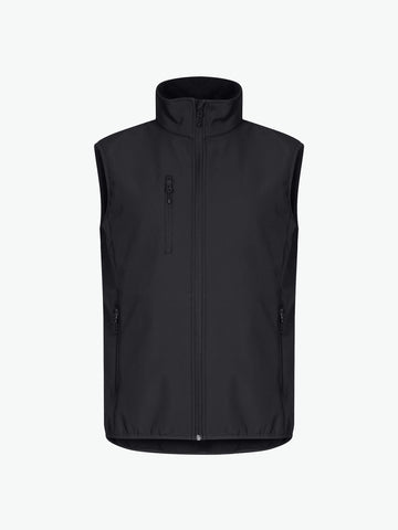 Clique Classic Softshell Vest - Zwart Softshell Jas Clique XS