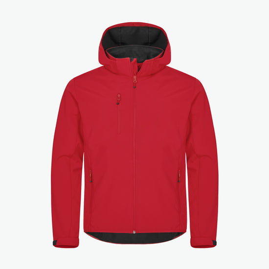 Clique Classic Softshell Hoody Jacket - Rood Softshell Jas Clique XS