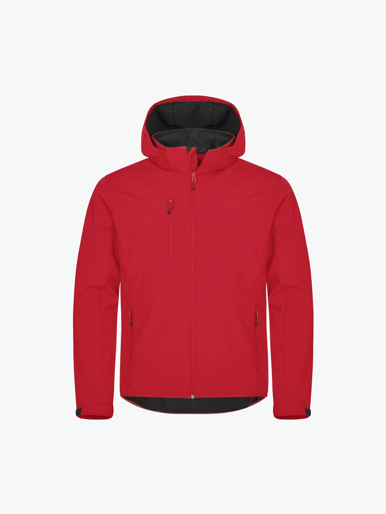 Clique Classic Softshell Hoody Jacket - Rood Softshell Jas Clique XS