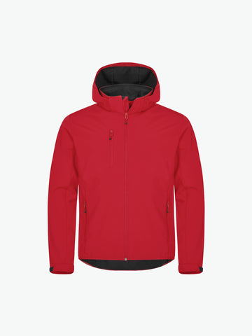Clique Classic Softshell Hoody Jacket - Rood Softshell Jas Clique XS