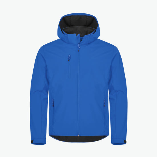 Clique Classic Softshell Hoody Jacket - Kobalt Softshell Jas Clique XS