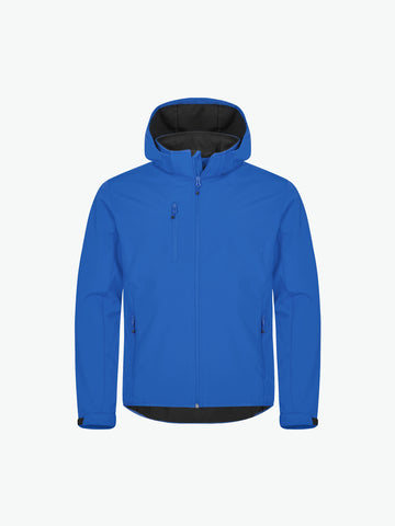 Clique Classic Softshell Hoody Jacket - Kobalt Softshell Jas Clique XS