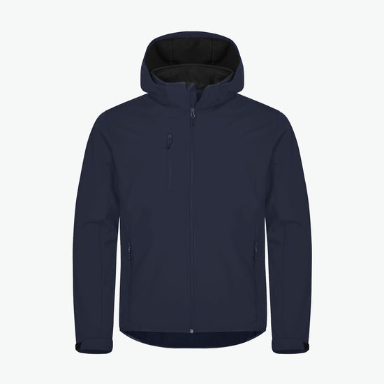 Clique Classic Softshell Hoody Jacket - Dark Navy Softshell Jas Clique XS