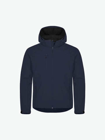 Clique Classic Softshell Hoody Jacket - Dark Navy Softshell Jas Clique XS