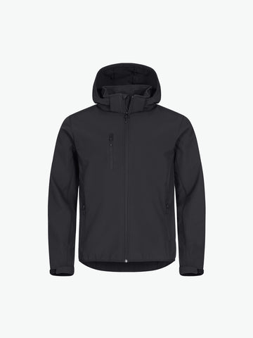 Clique Classic Softshell Hoody Jacket - Zwart Softshell Jas Clique XS