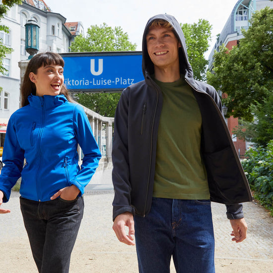 Clique Classic Softshell Hoody Jacket - Dark Navy Softshell Jas Clique