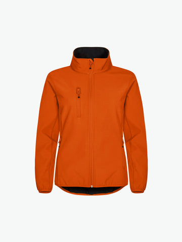 Clique Classic Softshell Jacket Women - Diep Oranje Softshell Jas Clique XS
