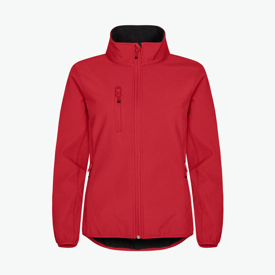 Clique Classic Softshell Jacket Women - Rood Softshell Jas Clique XS
