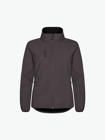Clique Classic Softshell Jacket Women - Donkergrijs Softshell Jas Clique XS