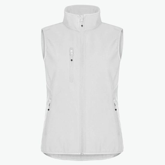 Clique Classic Softshell Vest Women - Wit Softshell Jas Clique XS