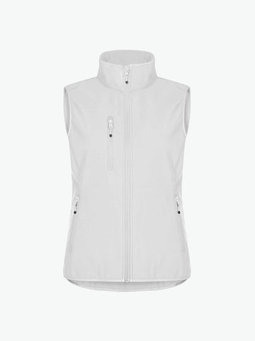 Clique Classic Softshell Vest Women - Wit Softshell Jas Clique XS